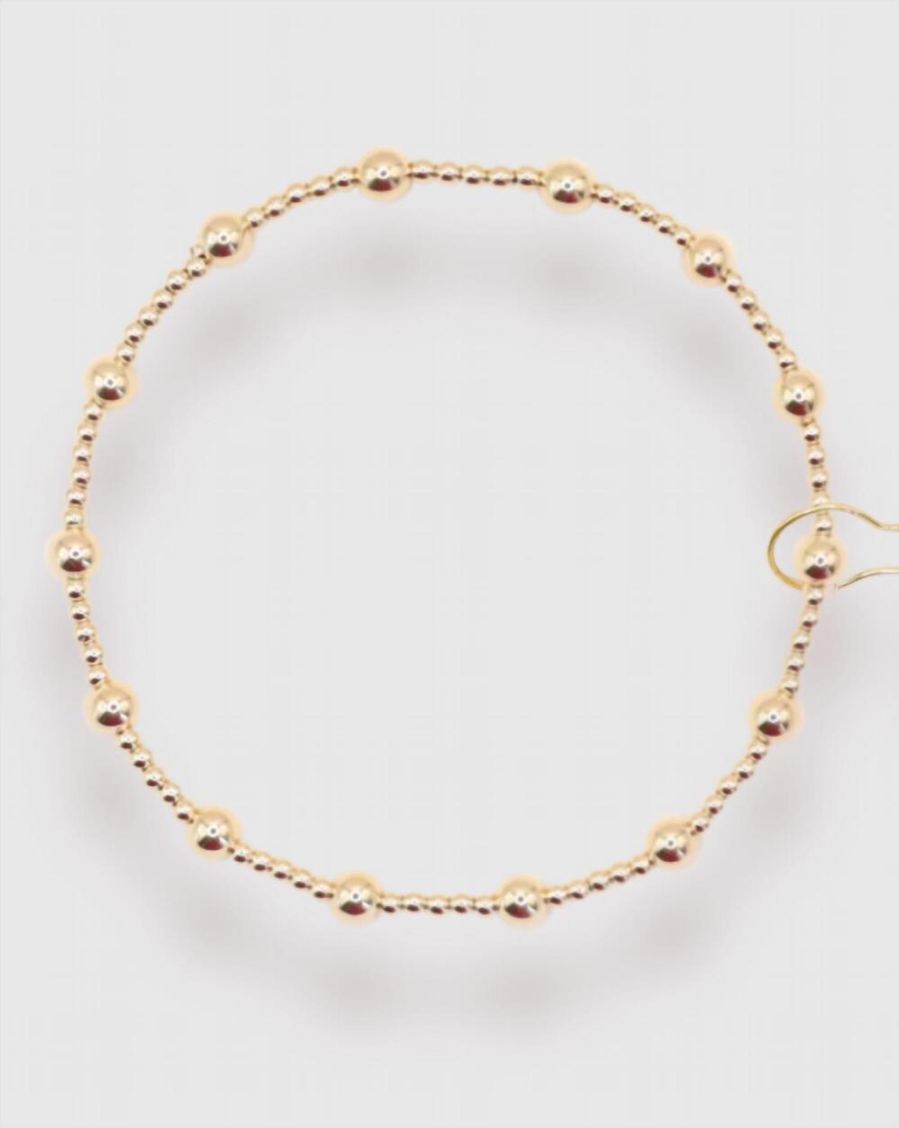 NEW BEADED BLONDES women's june bracelet in gold